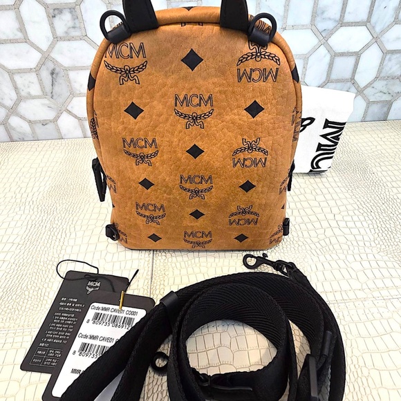 New Authentic MCM STARK Mini CROSSBODY IN VISETOS MMR CAVE01 CO001 - Picture 11 of 16